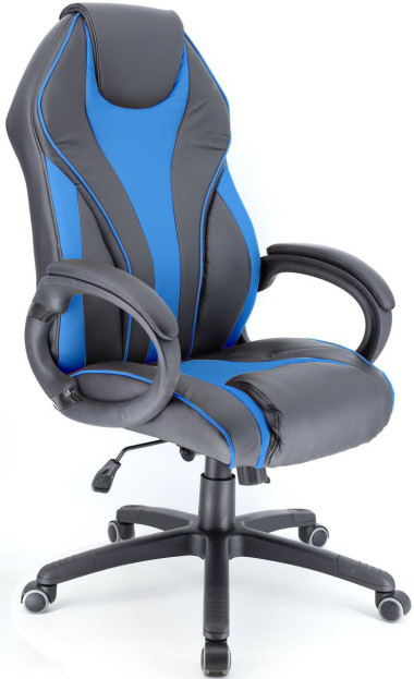 Кресло игровое Everprof Wing(Винг) Экокожа Синий &mdash; Аэлита