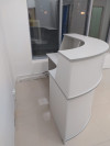 Стойка ресепшн Эдем 1600х900х1170 Пепел