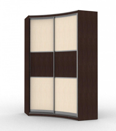 Радиусный шкаф купе Джульетта вогнутый 1250*1250*2200 &mdash; Аэлита
